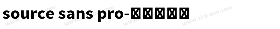 source sans pro字体转换